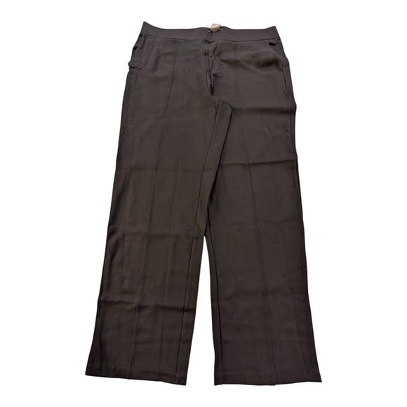 Matty M Pants - Matty M Women's Black Wide Leg Pull-on Pants